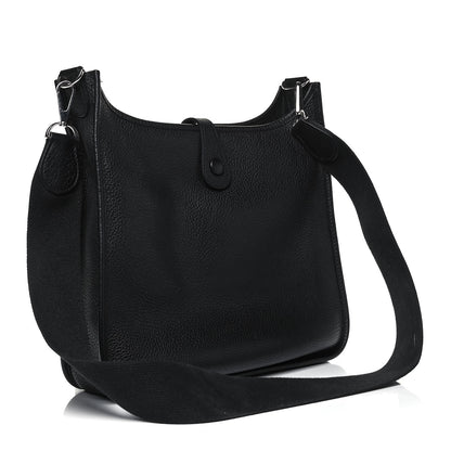Hermes Taurillon Clemence Evelyne PM Black 3 of 9