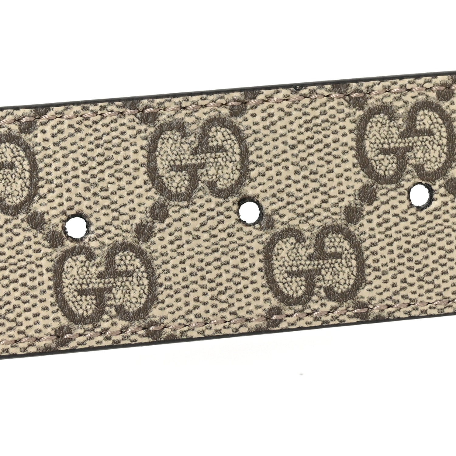 Gucci GG Supreme Monogram Reversible GG Marmont Belt 95 38 Beige Ebony New Acero 5 of 5