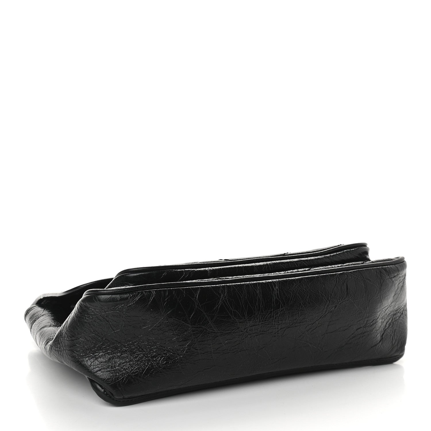 Saint Laurent Crinkled Calfskin Matelasse Monogram Medium Niki Chain Satchel Black 4 of 9