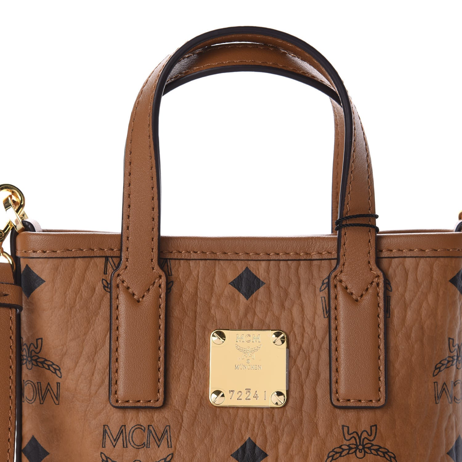 MCM Visetos Essential Crossbody Bag Cognac 9 of 9