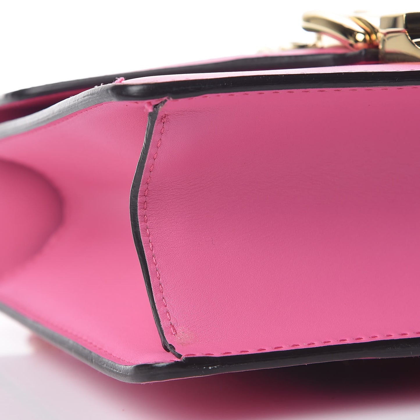 Vitello Fontanella Web Mini Sylvie Chain Shoulder Bag Pink Tropical Flower