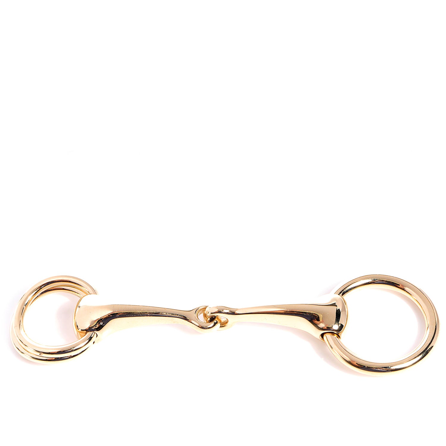 Hermes Permabrass Mors Scarf Ring Gold 1 of 5