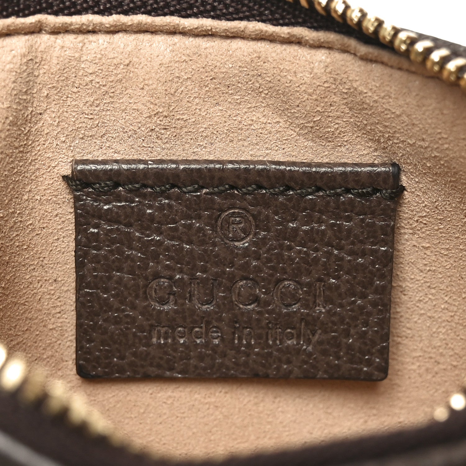 Gucci GG Supreme Monogram Web Ophidia Zip Card Case Brown 6 of 7