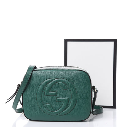 Gucci Pebbled Calfskin Small Soho Disco Bag Emerald Green 10 of 10