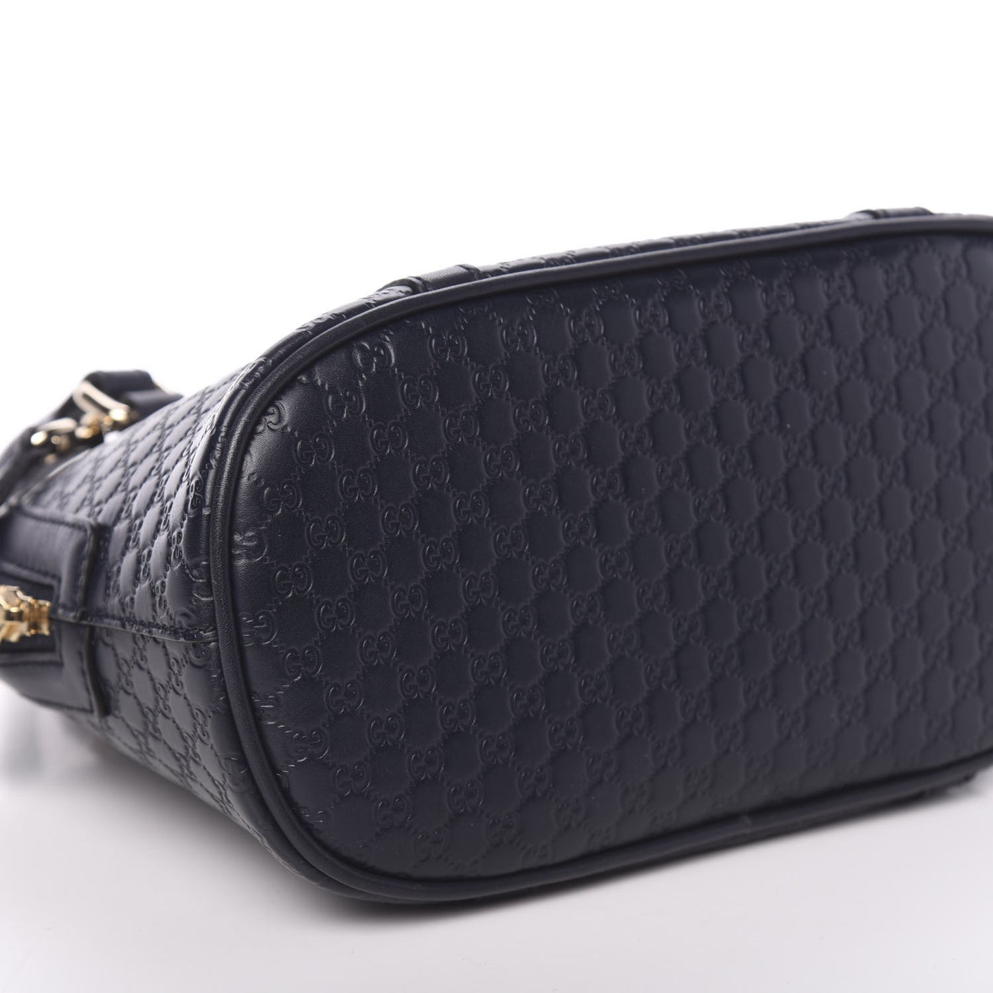 Soft Microguccissima Mini Dome Bag Blue