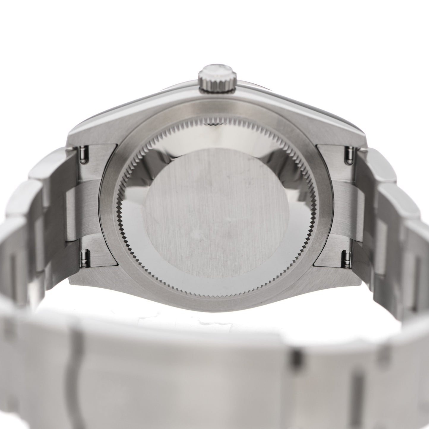 Stainless Steel 34mm Oyster Perpetual Watch Bright Black 124200
