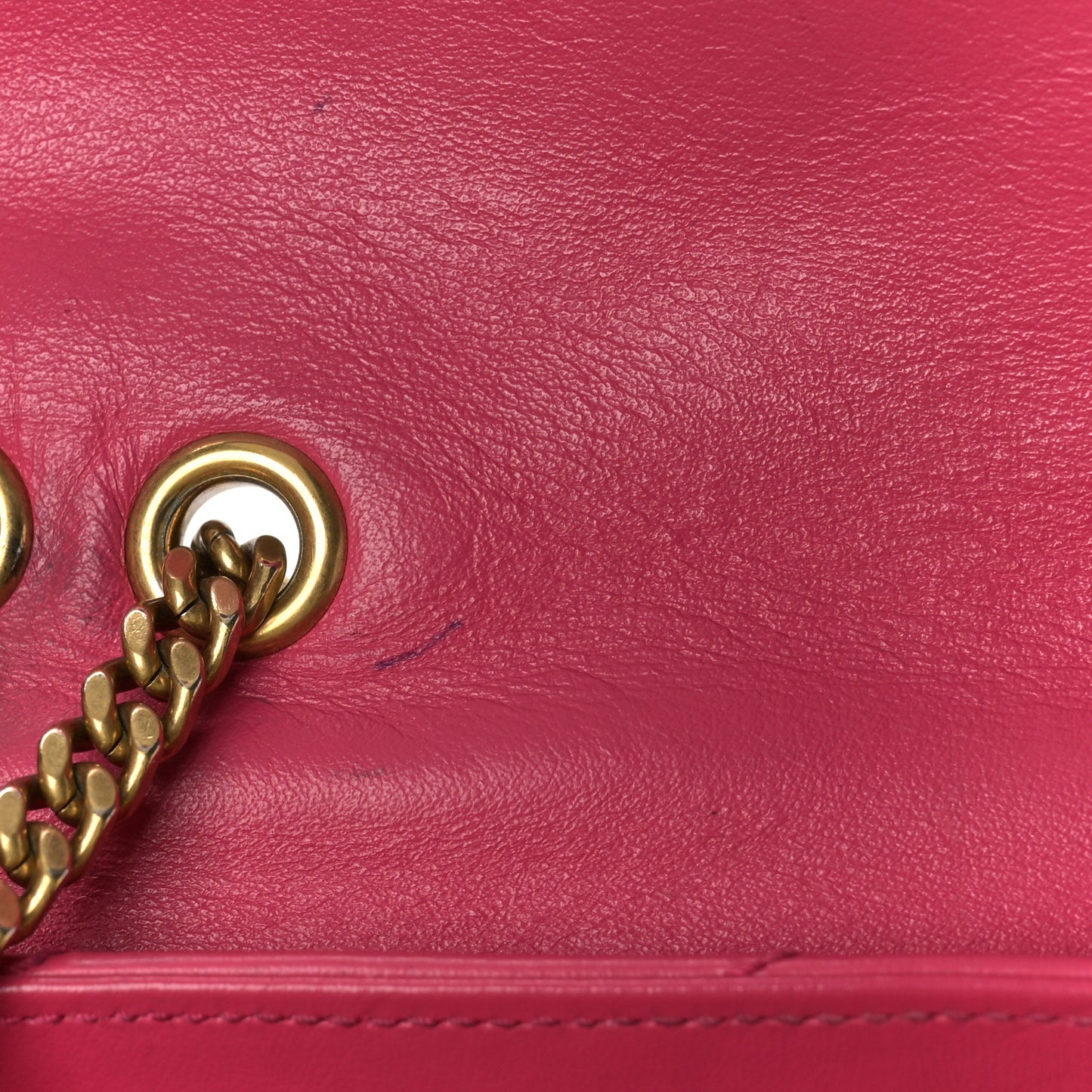Calfskin Y Quilted Monogram Small Loulou Chain Satchel Fresh Fuchsia