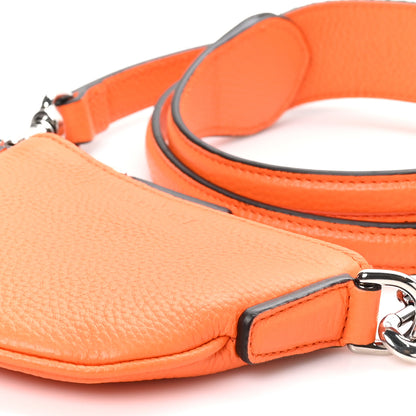 Gucci Pebbled Calfskin Mini B Shoulder Bag Orange 10 of 11