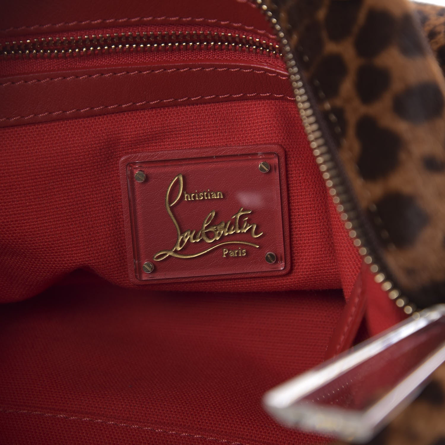 Christian Louboutin Pony Hair Leopard Print Medium Marianna Hobo 8 of 12