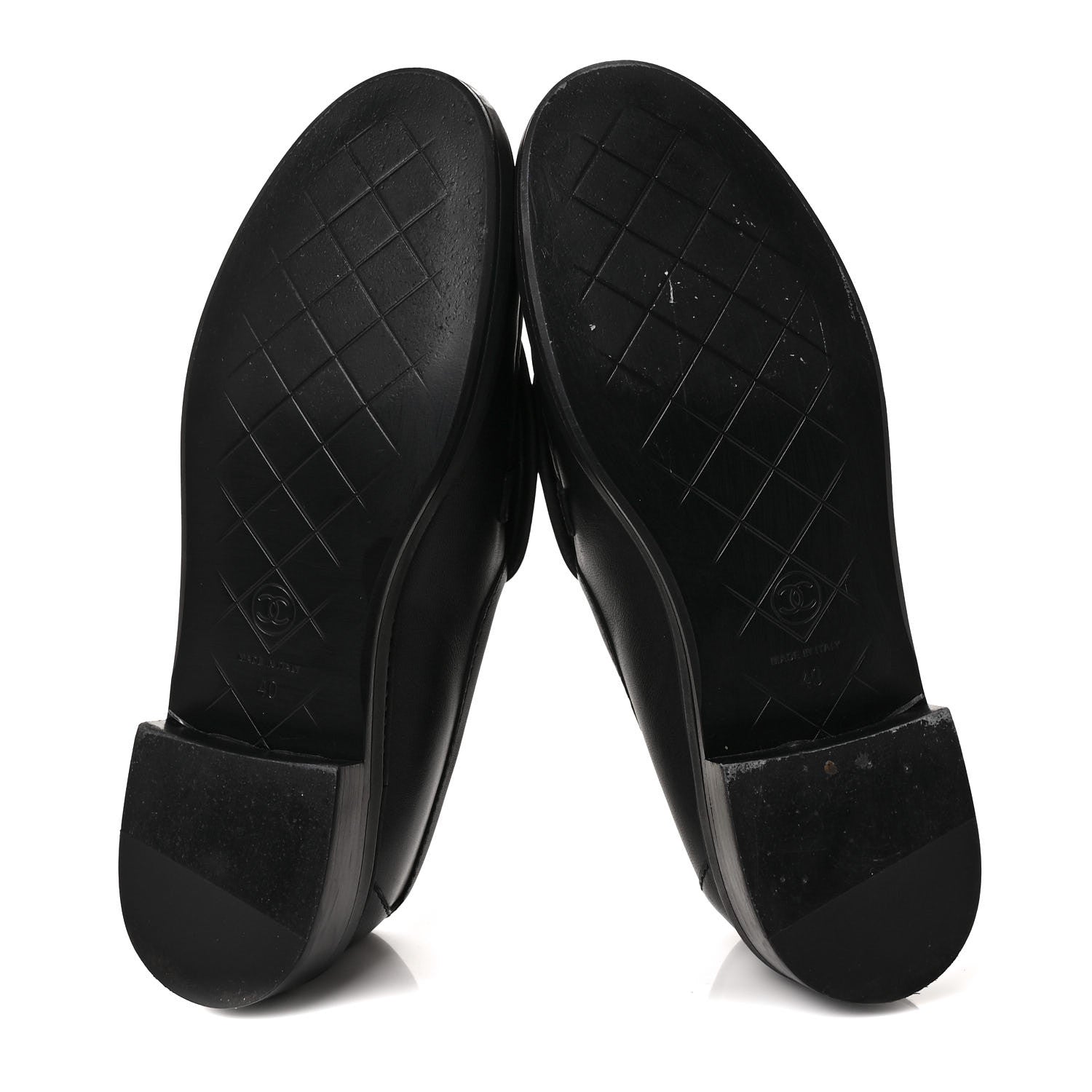 Chanel Lambskin Quilted CC Turnlock Loafers 40 Black 5 of 9