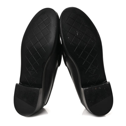 Chanel Lambskin Quilted CC Turnlock Loafers 40 Black 5 of 9