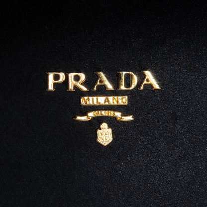Prada Satin Box Clutch Black 7 of 8