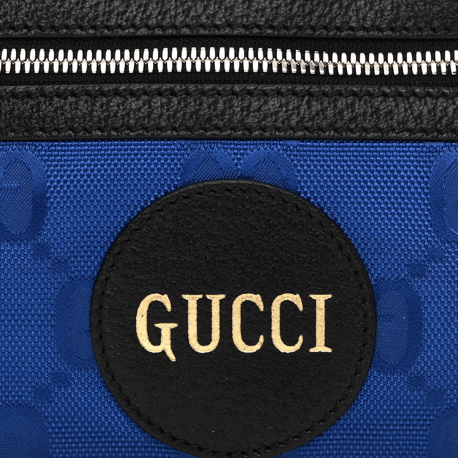 Gucci Econyl Nylon Monogram Off The Grid Belt Bag Guilted Blue Black 8 of 10