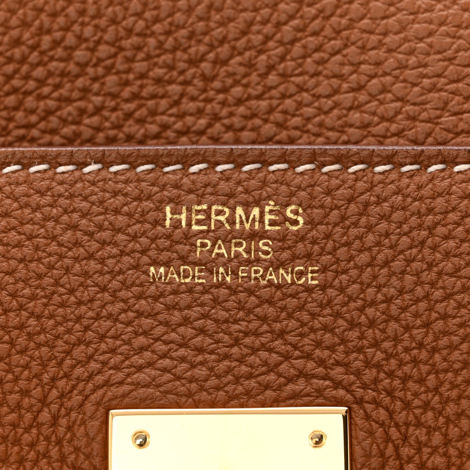 Hermes Togo Verso Birkin 35 Gold Geranium 6 of 13