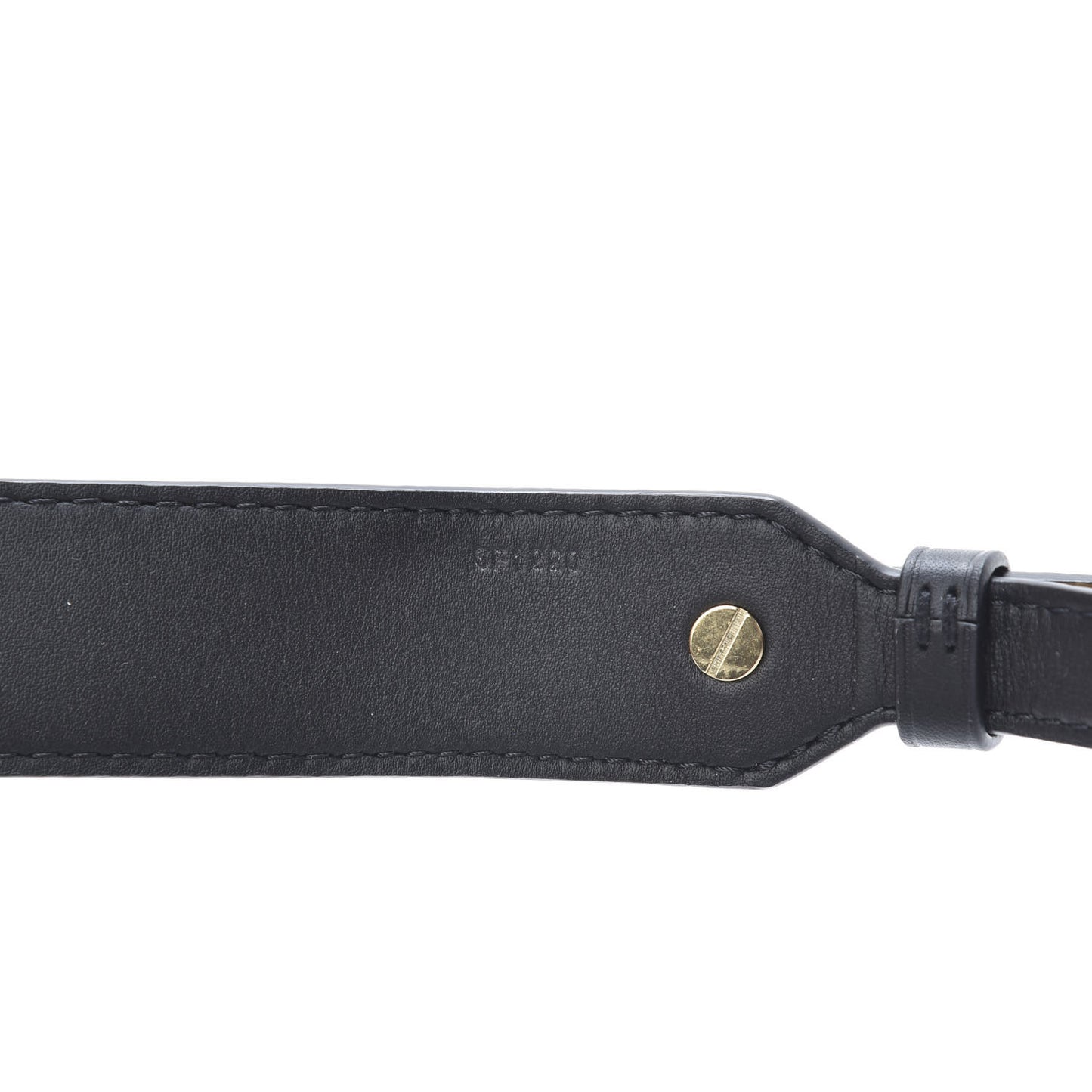 Reverse Monogram Bandouliere Shoulder Strap XL Black