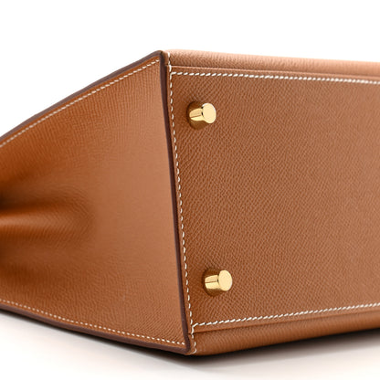Hermes Epsom Kelly Sellier 28 Gold 8 of 10