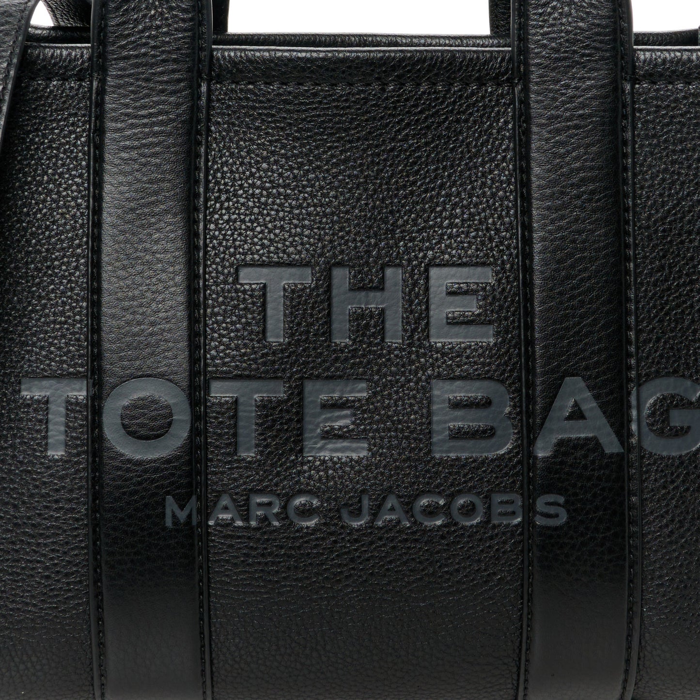 Grained Calfskin Small The Tote Bag Black