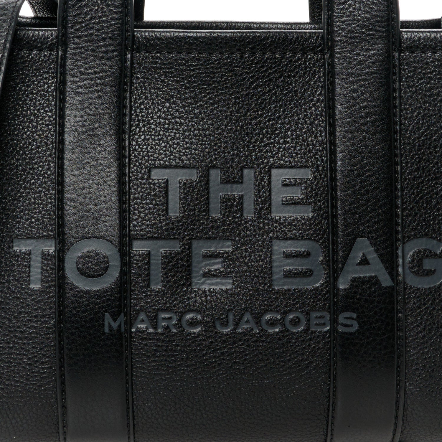 Marc Jacobs Grained Calfskin Small The Tote Bag Black 9 of 11