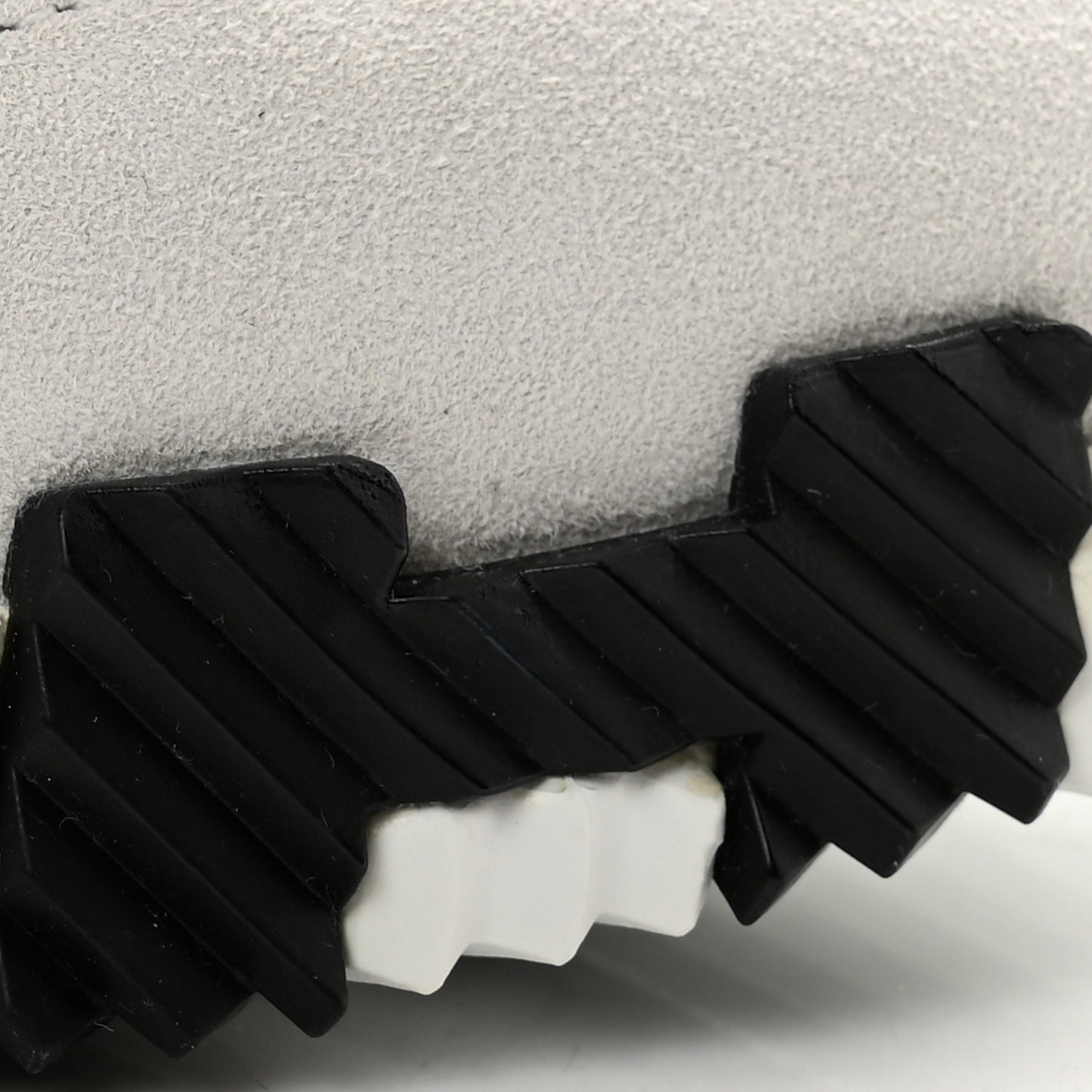 Goatskin Suede Goatskin Bouncing Sneakers 36.5 White Black