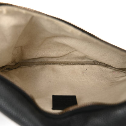 Gucci Grained Calfskin Logo Belt Bag Black 5 of 10