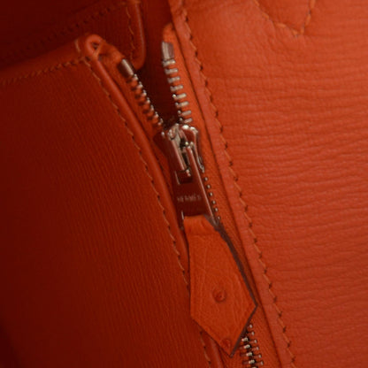 Hermes Ostrich Birkin 30 Tangerine Orange 8 of 9