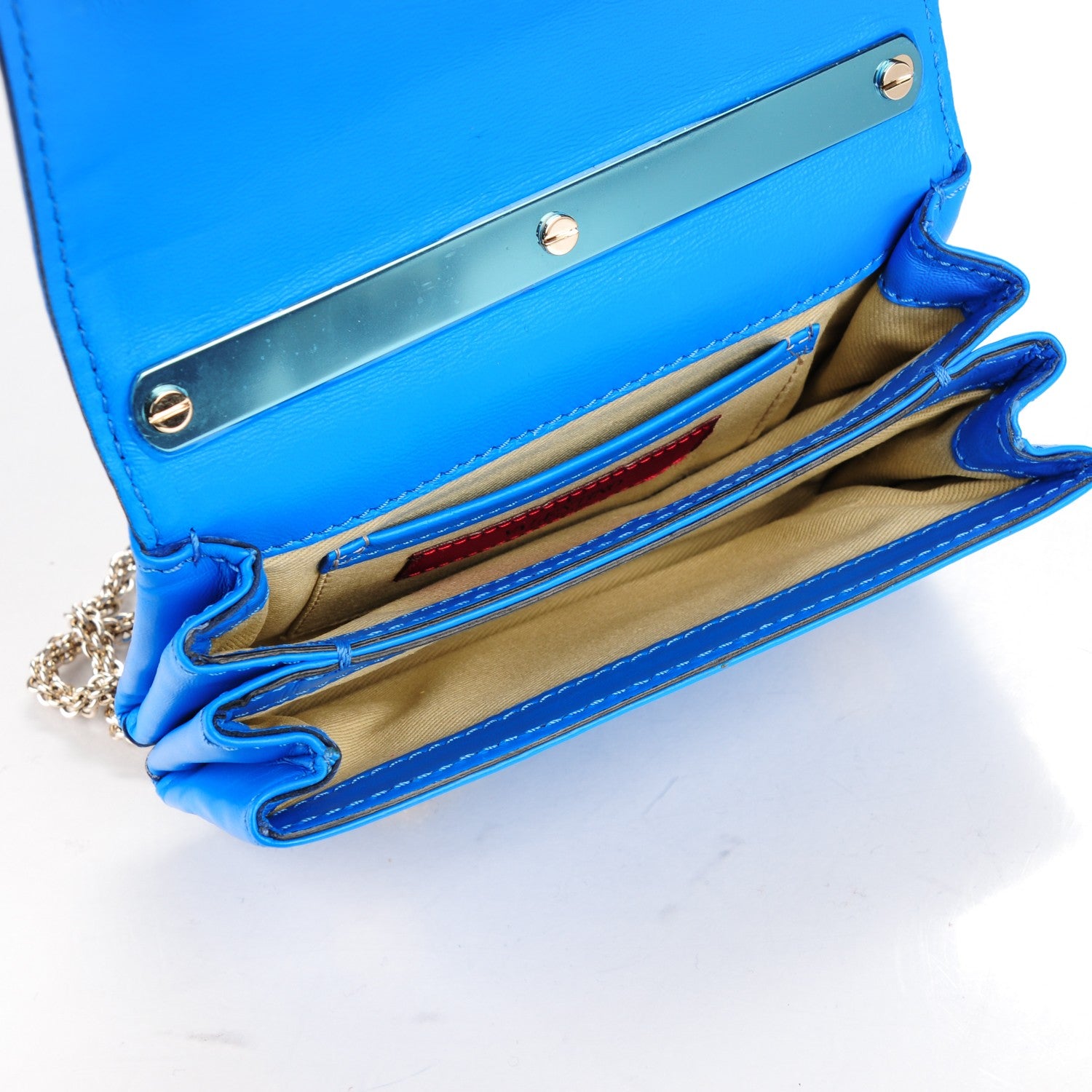 Valentino Garavani Nappa Mini Va Va Voom Shoulder Bag Blue Fluo 5 of 9
