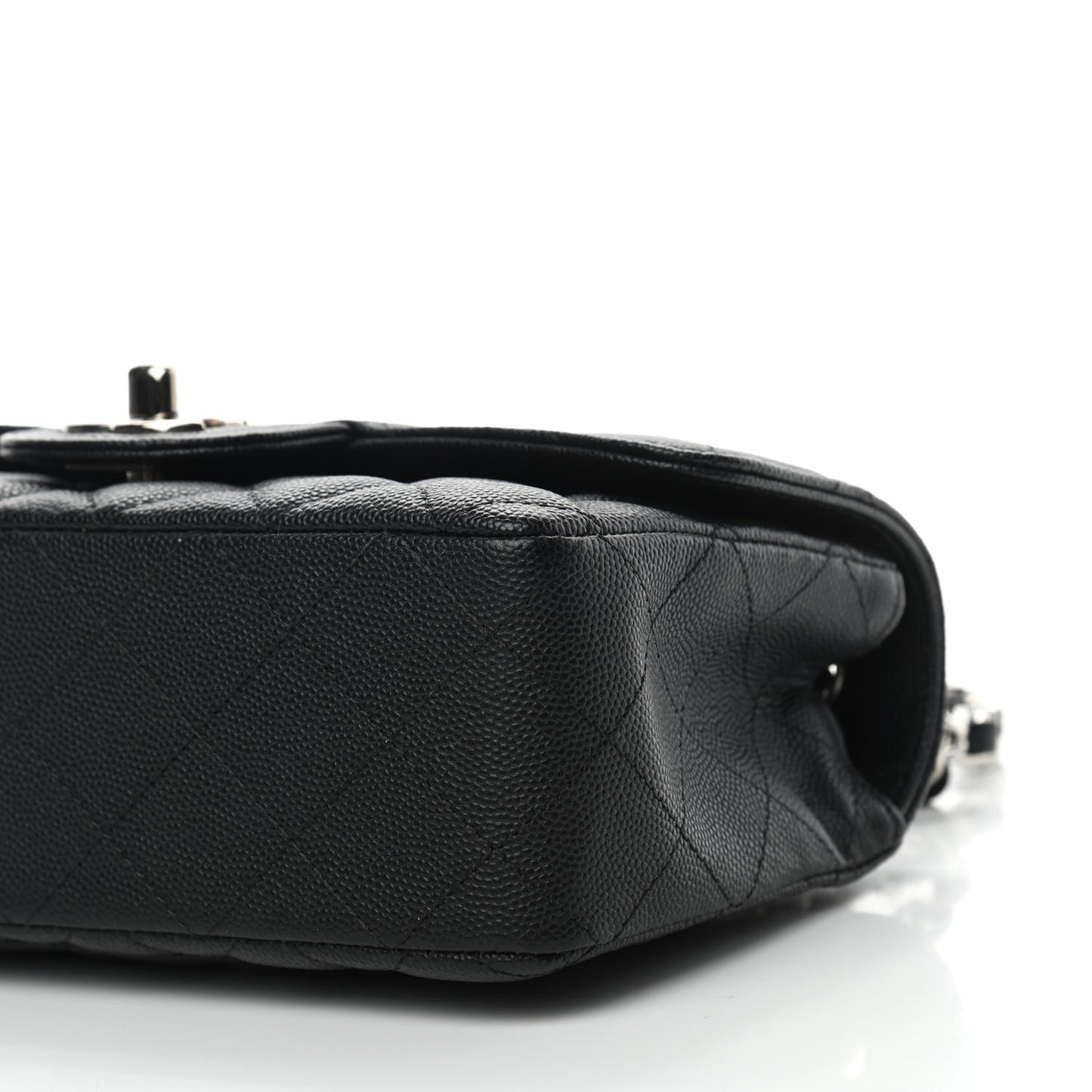 Caviar Quilted Mini Rectangular Flap Black