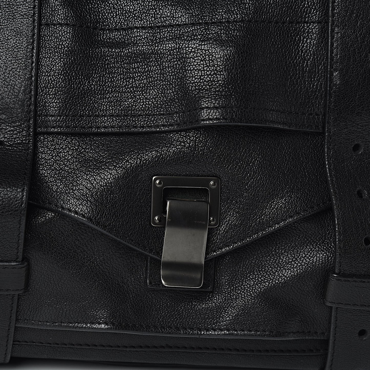 Lambskin PS1 Large Satchel Black