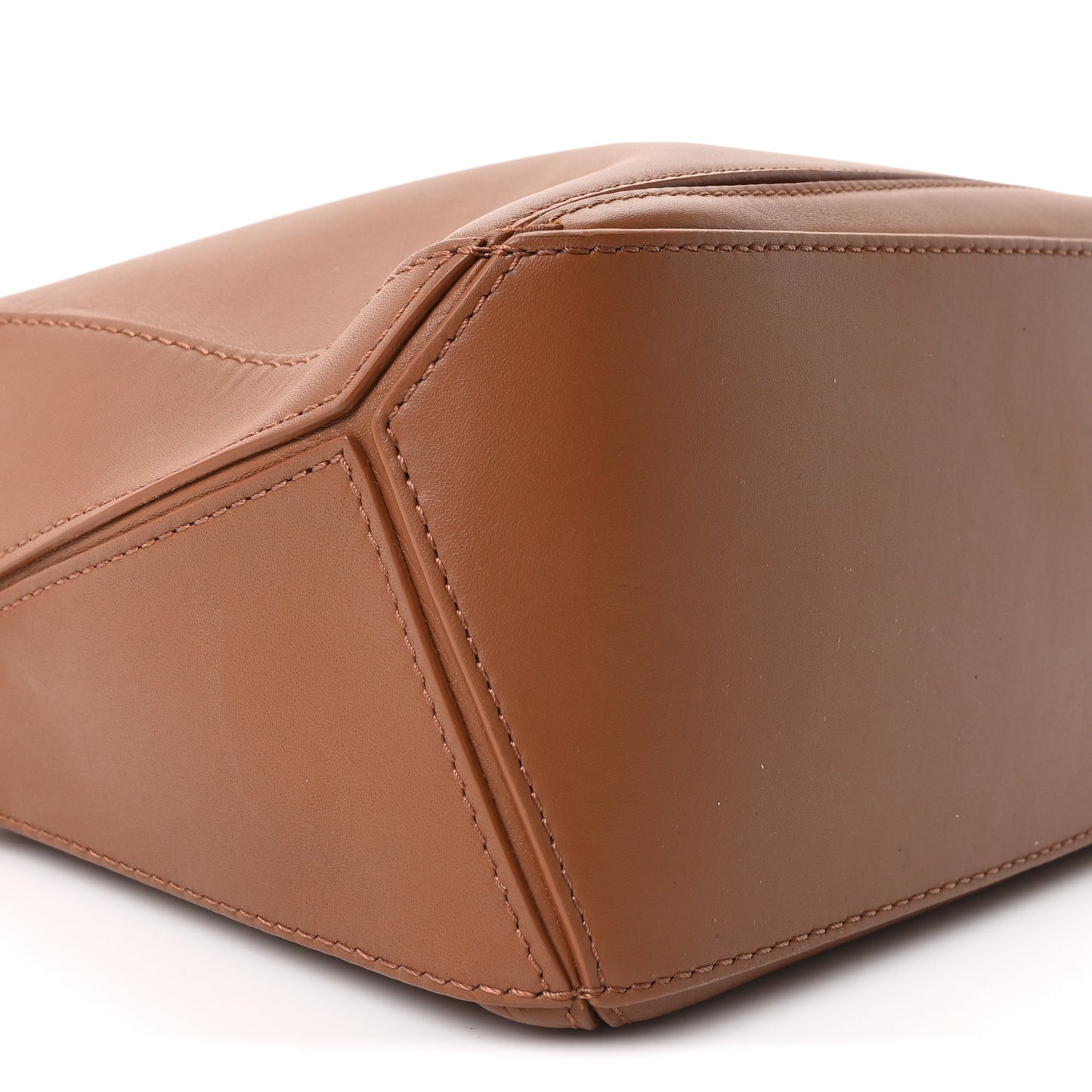 Satin Calfskin Small Puzzle Bag Pecan