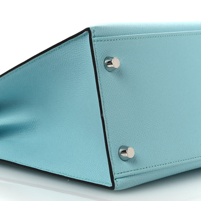 Hermes Epsom Kelly Sellier 28 Bleu Atoll 9 of 13