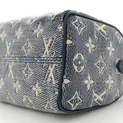 Louis Vuitton Monoglam Speedy Bandouliere 20 Blue 9 of 9