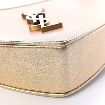 Saint Laurent Metallic Calfskin Heart Monogram Crossbody Gold 7 of 7