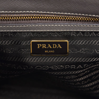 Prada Saffiano Small Galleria Double Zip Tote Argilla 7 of 11