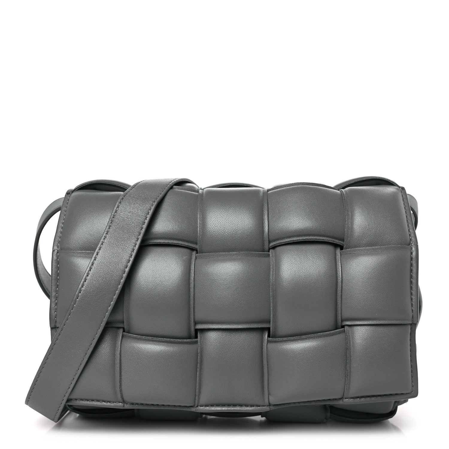 Bottega Veneta Nappa Maxi Intrecciato Padded Cassette Crossbody Bag Thunder 1 of 8