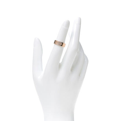 Hermes 18K Rose Gold Diamond PM H D'Ancre Ring 49 4.75 2 of 5