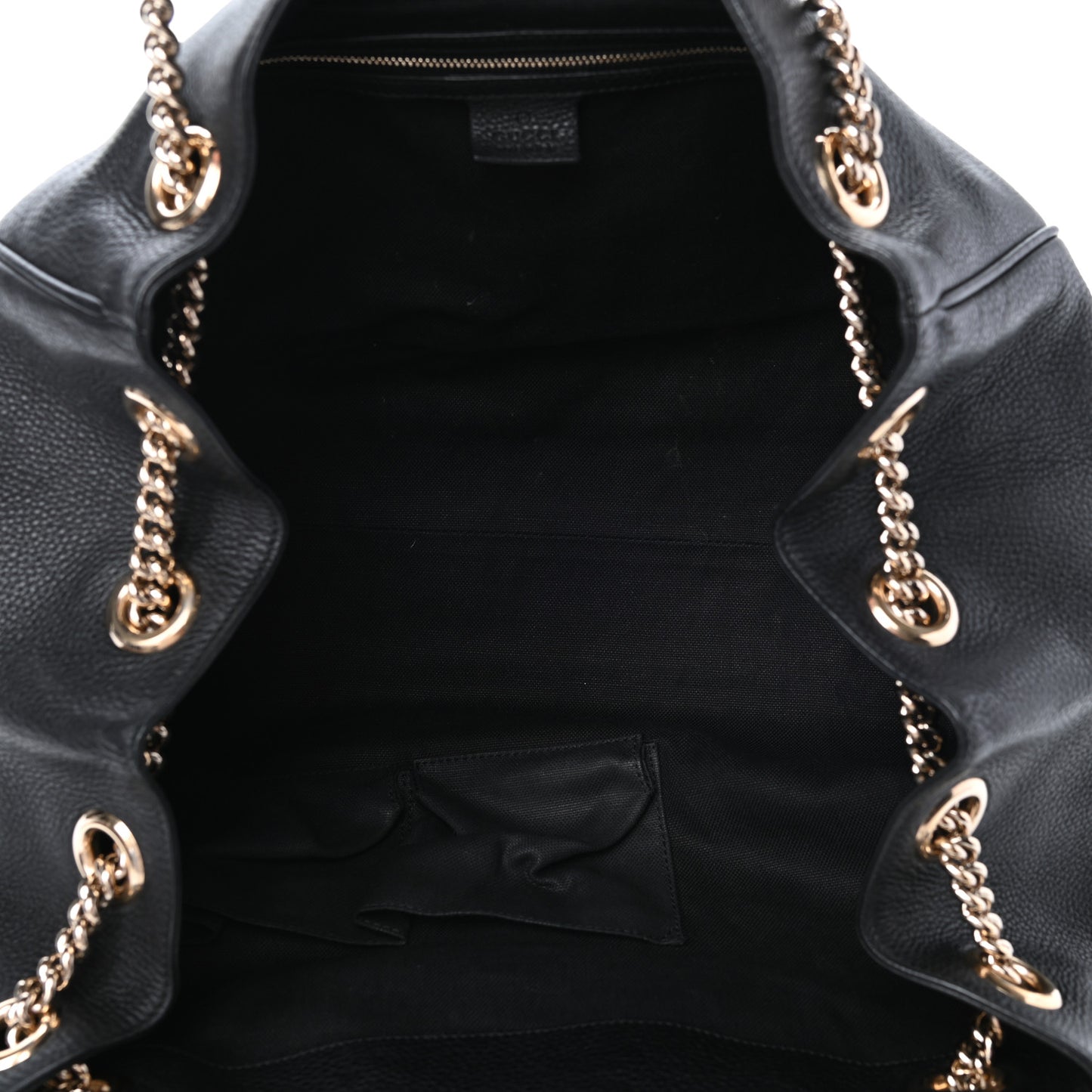 Calfskin Medium Emily Shoulder Bag Black