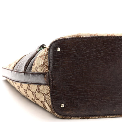 Gucci Monogram Medium Hasler Tote Dark Brown 8 of 14