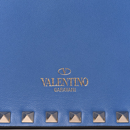 Valentino Garavani Nappa Small Rockstud Wristlet Clutch Light Sapphire 10 of 10