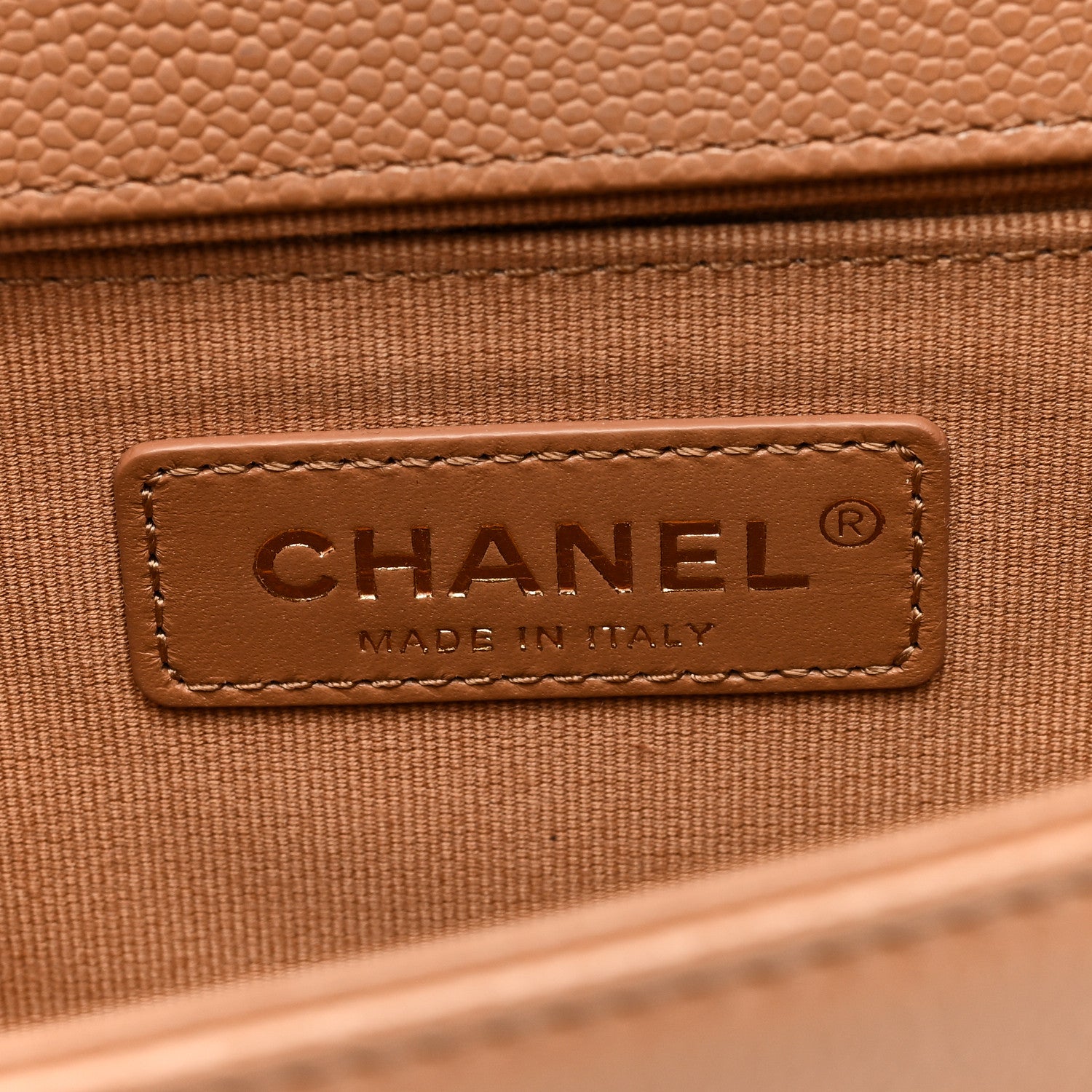 Chanel Caviar Quilted Medium Boy Flap Brown 6 of 9