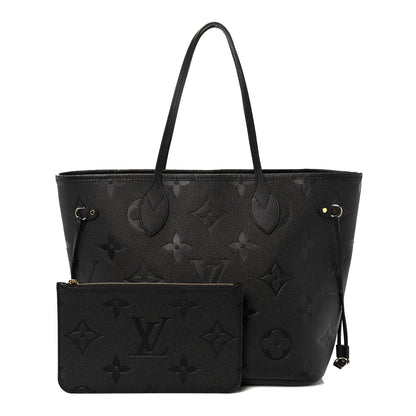 Louis Vuitton Empreinte Monogram Giant Neverfull MM Black 1 of 9