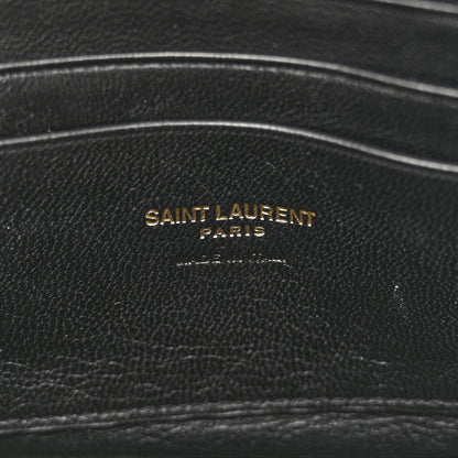Saint Laurent Grain De Poudre Matelasse Monogram Mini Lou Camera Bag Black 6 of 10