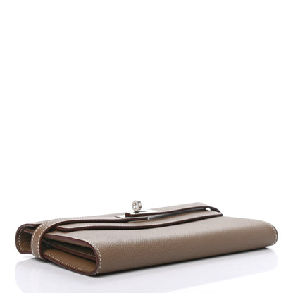 Hermes Epsom Kelly Longue Wallet Etoupe 4 of 7