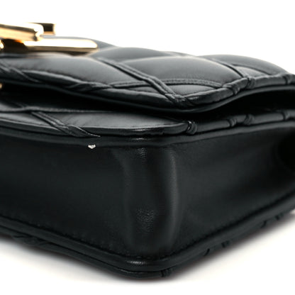 Louis Vuitton Lambskin Malletage Wallet On Chain GO-14 Black 10 of 11