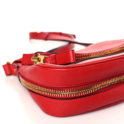 Tom Ford Grained Calfskin Medium Jennifer Crossbody Red 9 of 11