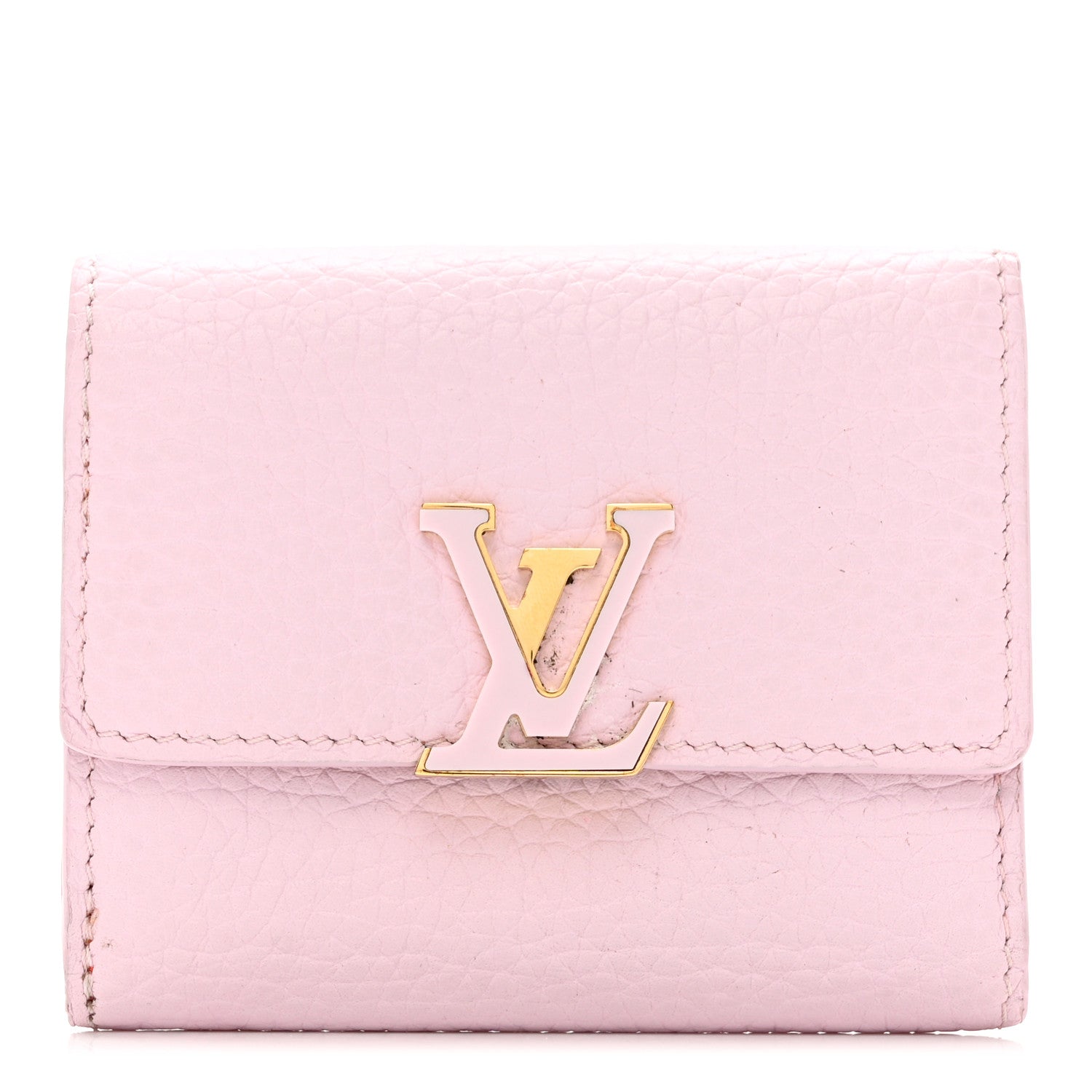 Louis Vuitton Taurillon Capucines XS Wallet Guimauve 1 of 10