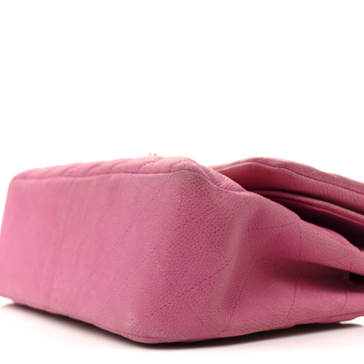 Chanel Caviar Quilted Jumbo Double Flap Pink 10 of 15