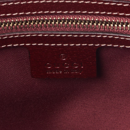 Gucci FF Monogram Medium Horsebit Nail Dome Bag Burgundy 7 of 8