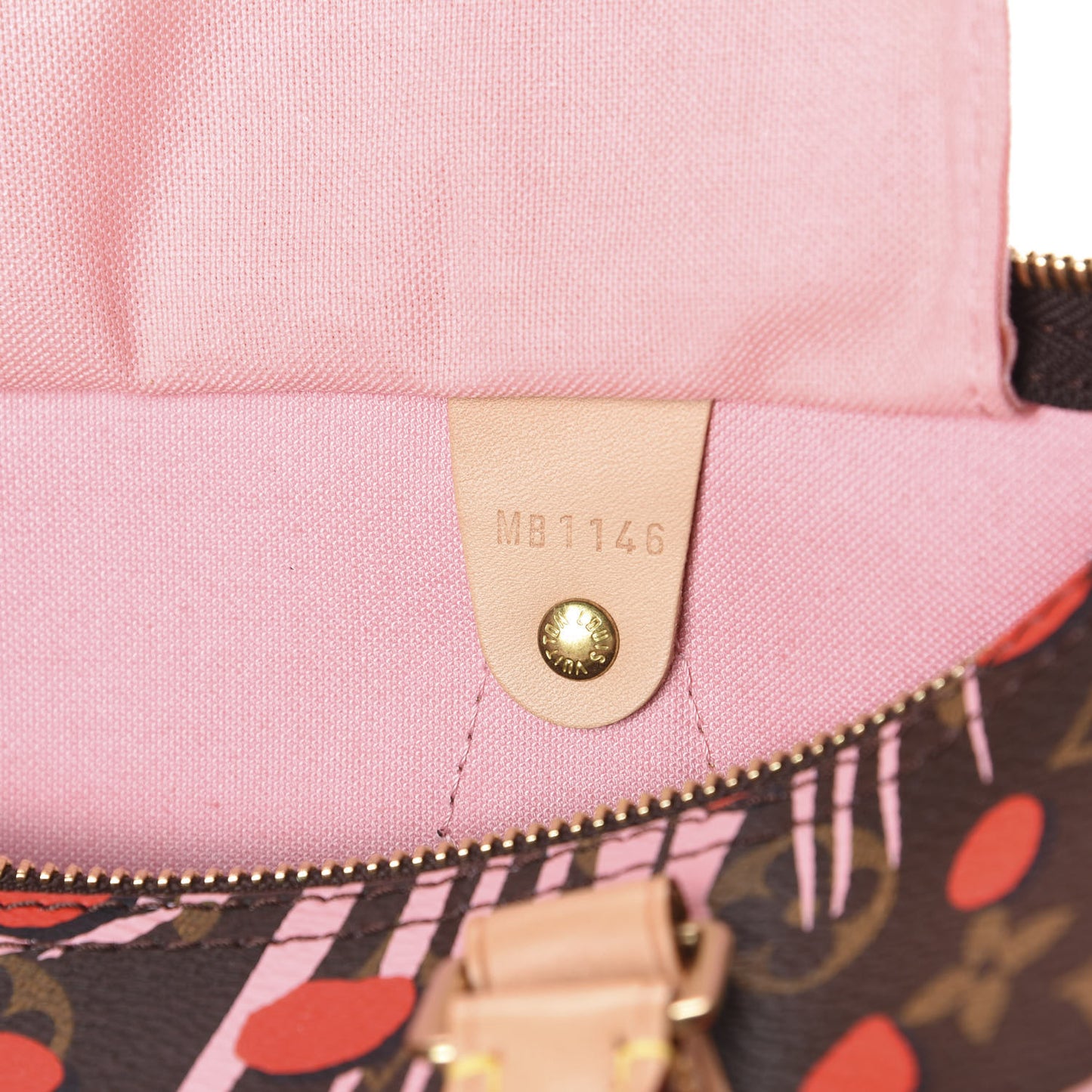 Monogram Jungle Dots Speedy 30 Sugar Pink Poppy