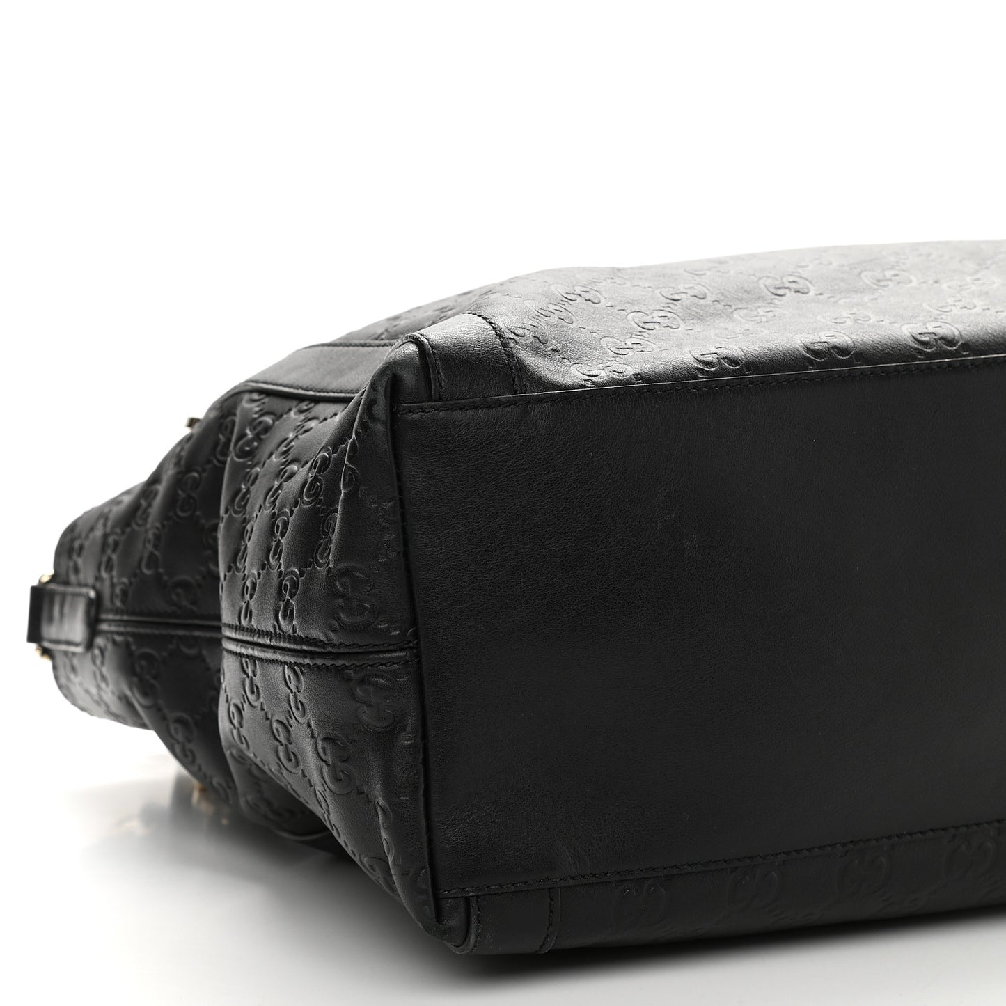 Guccissima Medium Miss GG Top Handle Bag Black