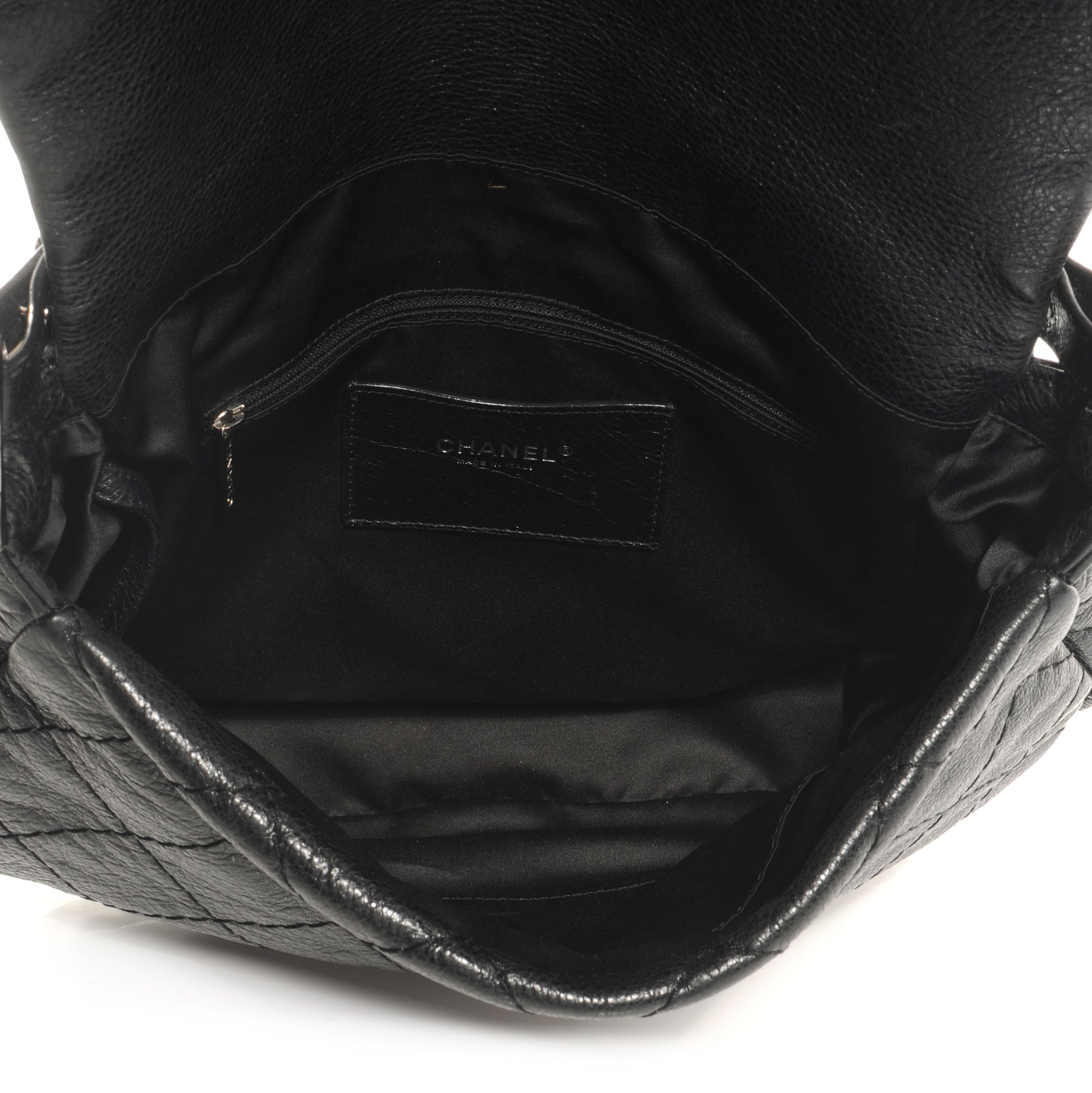 Chanel Glazed Calfskin On The Road XL Flap Black 5 of 8